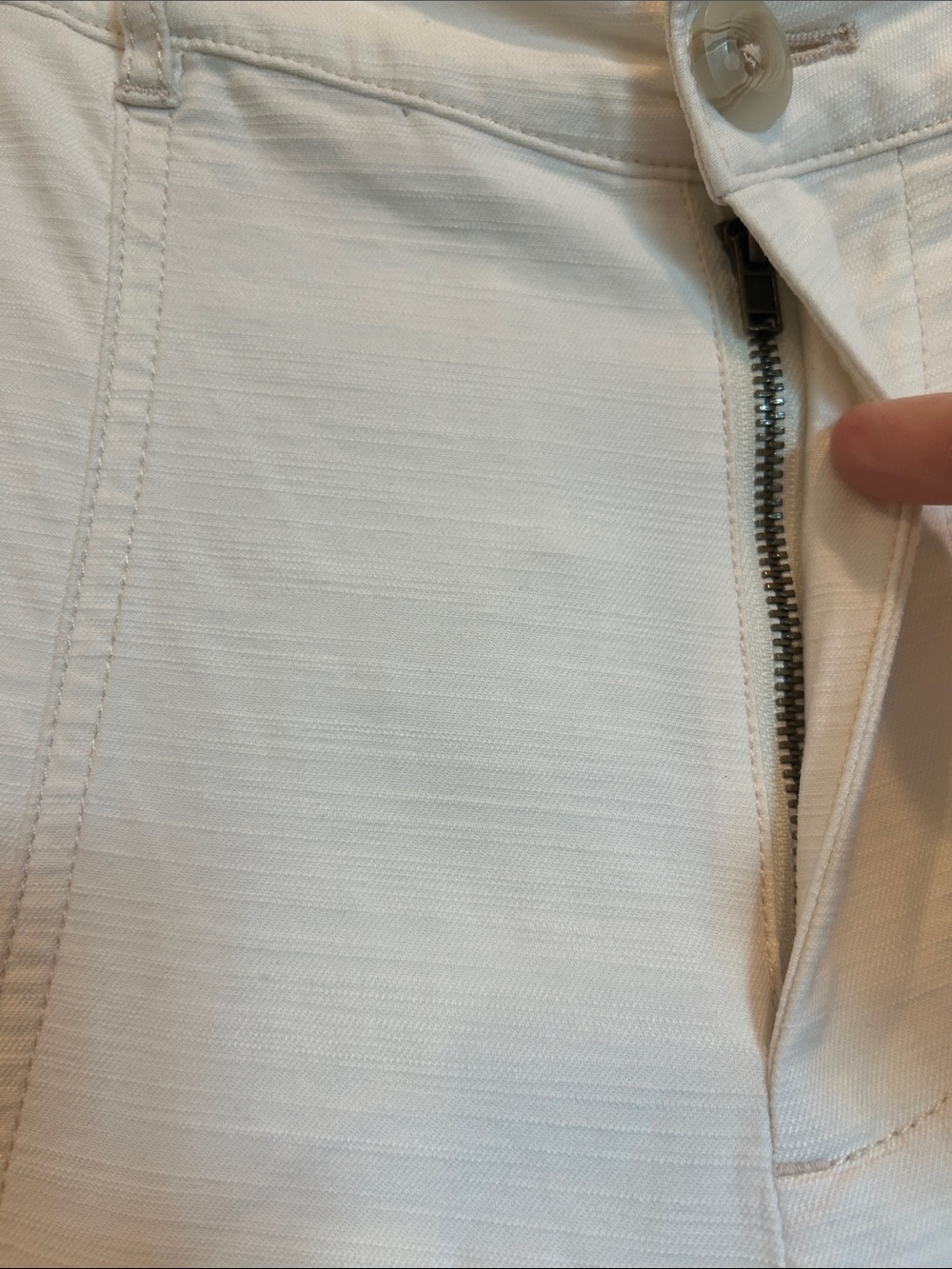 PILCRO by Anthropologie Utility Culottes in Creamy White Cotton Blend - Picture 5 of 13